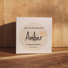Load image into Gallery viewer, AMBER Luxury Natural Soy Wax Glass Candle