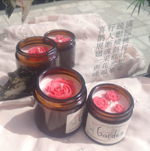 Load image into Gallery viewer, ROSE GARDEN Luxury Natural Soy Wax Glass Candle