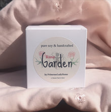 Load image into Gallery viewer, ROSE GARDEN Luxury Natural Soy Wax Glass Candle