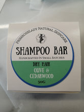 Load image into Gallery viewer, Dry Hair Shampoo Bar: Olive & Cedarwood