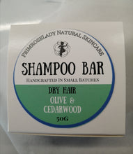 Load image into Gallery viewer, Dry Hair Shampoo Bar: Olive & Cedarwood