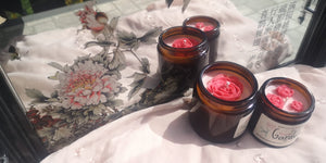 ROSE GARDEN Luxury Natural Soy Wax Glass Candle