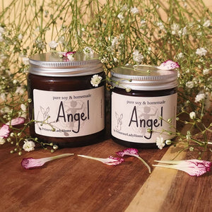 ANGEL Luxury Natural Soy Wax Glass Candle