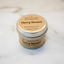 Load image into Gallery viewer, Cherry Blossom Natural Wax Tin Candle
